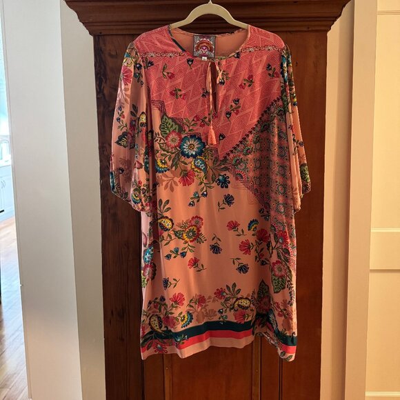 Johnny Was - Lakshmi Silk Mini Dress - Mother’s Collection L - Picture 2 of 5